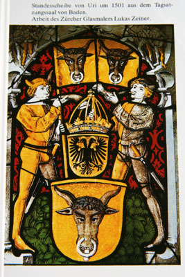 1501 Tagssatzungssaal von Baden Scheibe von Lukas Zeiner