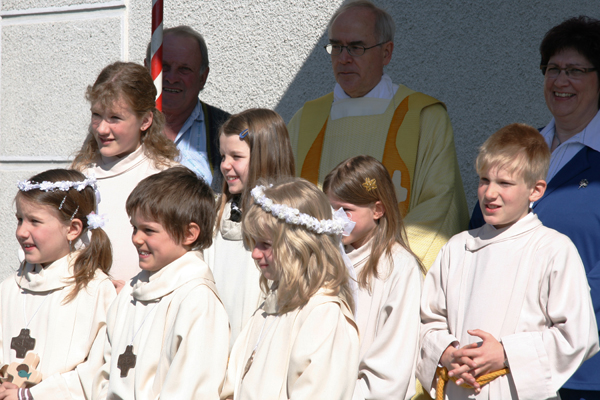 Kommunionkinder Fototermin