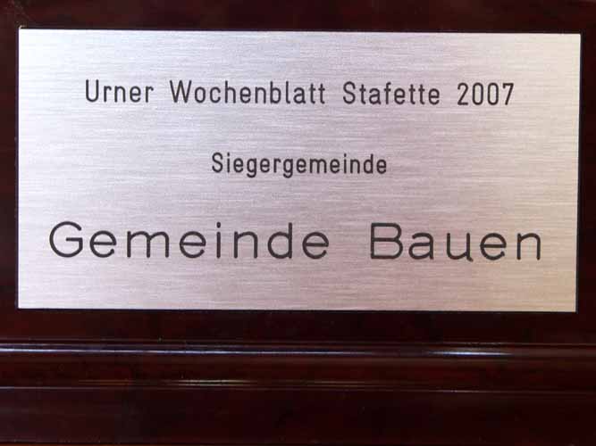 Urner Wochenblatt Stafette Siegergemeinde