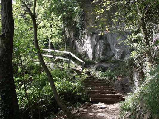 Flueelen Weg der Schweiz in Richtung Sisikon