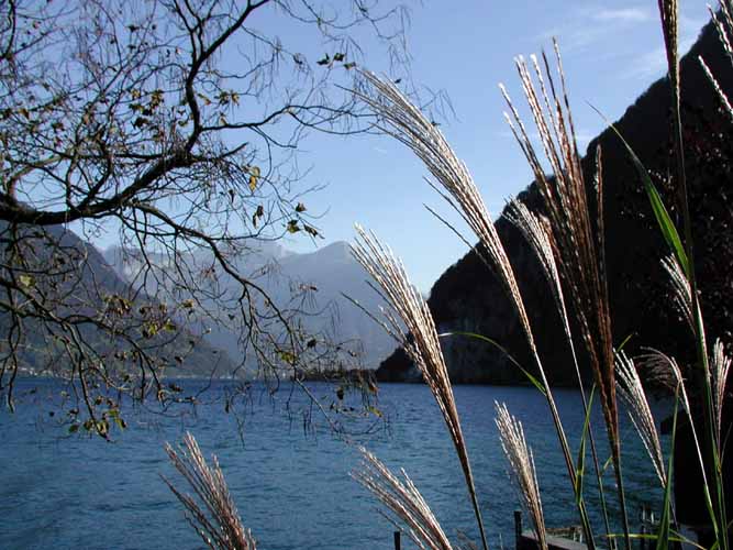 Landzunge von Isleten und Blick Richtung Blmeten/Schwarz Grat