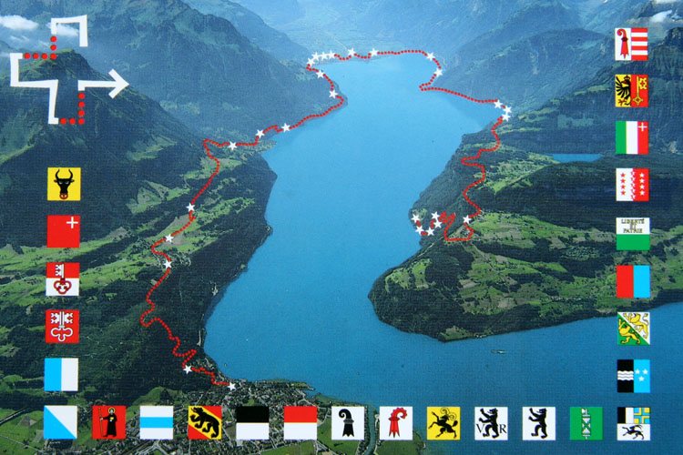 Postkarte Weg der Schweiz