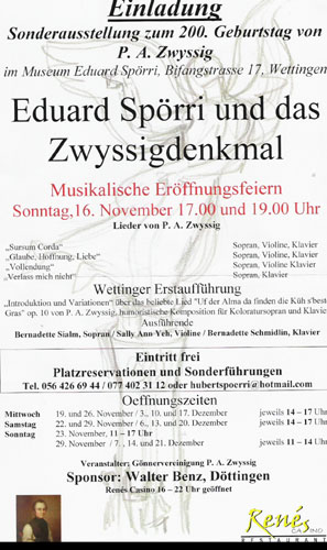 Sonderausstellung Zwyssig